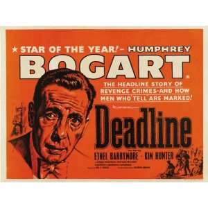   Sheet 22x28 Humphrey Bogart Ethel Barrymore Kim Hunter