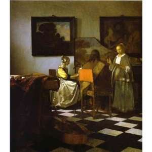  FRAMED oil paintings   Jan Vermeer   32 x 36 inches   The 