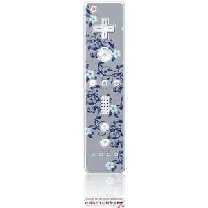  Wii Remote Controller Skin   Victorian Design Blue by 