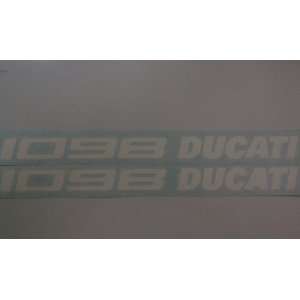 DUCATI 1098 SUPERBIKE DECAL GRAPHICS SET (WHITE 