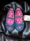 GIRLS ARIZONA BRYN DENIM SHOES WITH FLOWERS AVAILABLE IN SIZE 5,6,7,8 