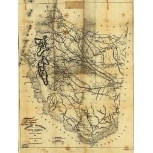  1825 Map South Carolina, Sumter County