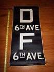 VINTAGE NYC NEW YORK SUBWAY ROLL SIGN SECTION TRAIN ART  