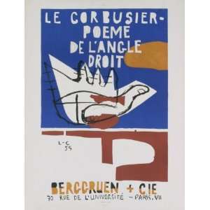  Poeme de LNagle Droit, 1955 by Le Corbusier, 20x27