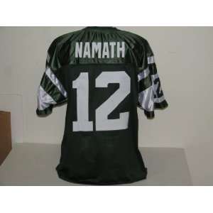  Joe Namath Custom Green Jersey Size 52