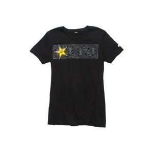   INDUSTRIES WOMENS ROCKSTAR CAIA T SHIRT (MEDIUM) (BLACK) Automotive