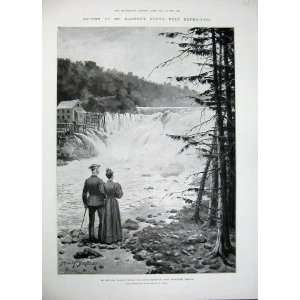  1896 Berkeley Nansen Lerfos Waterfall Trondhjem Norway 