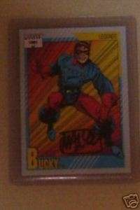 1991 MARVEL SERIES 2 AUTOGRAPHED BUCKY CARD MIKE MANLEY  