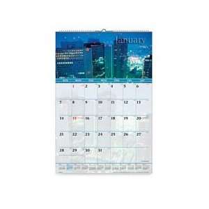  VIODMW40128 CAL,WALL,MONTHLY,12X17,CITY