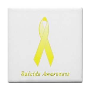 Suicide Awareness Ribbon Tile Trivet