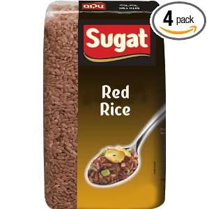 Sugat Red Rice (Kosher for Passover), 2 Pound Packages (Pack of 4 