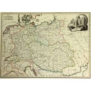  Malte Brun Map of Prussia Austria Allemagne (1812) Office 