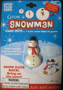   Christmas Holiday Growing Snowman Toys Stocking Stuffers  