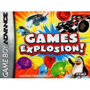  Games Explosion GBA Instruction Booklet (Game Boy Advance 