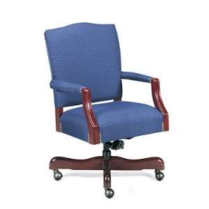   Canton Chair, Mid Back Traditional Wood Office Chair