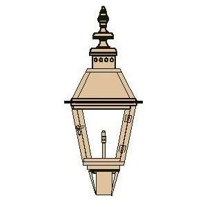  Faubourg Model 1019 Post Mount Copper Gas Light   14 Inch 