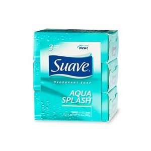  Suave Bar Soap, Aqua Splash   Three 4.5oz. Bars Beauty