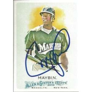  Cameron Maybin Signed 2010 Allen & Ginter Card Padres 