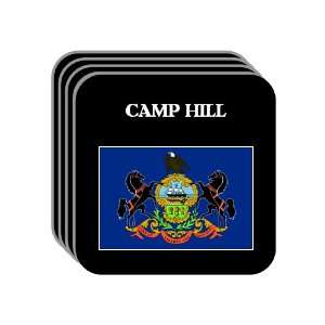  US State Flag   CAMP HILL, Pennsylvania (PA) Set of 4 Mini 