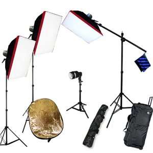  PHOTOGRAPHY STUDIO LIGHTING STROBE FLASH KIT 620 W/S WITH 