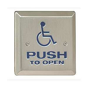  Camden CM 46/4 Wheelchair symbol with Push to Open, blue 