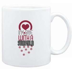  Mug White  in love with a Stroh Violin  Instruments 