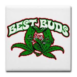  Tile Coaster (Set 4) Marijuana Best Buds 
