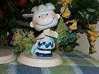 peanuts charlie brown bobble head japan porcelain expedited shipping 
