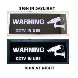  Lighted CCTV Warning Sign