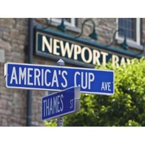  Street Sign Reflecting Newports Sailing and Historic 