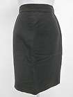 BYBLOS Black Wool Straight Skirt Sz 38  
