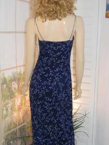 BYER TOO Navy & Silver Prom, Formal Long Dress New With Tags Small 