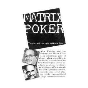   Matrix Poker   Card / Close Up / Street / Magic Tr