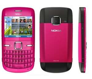 Nokia C3 GSM Quadband Phone (Unlocked) Hot Pink (C3 PINK)
