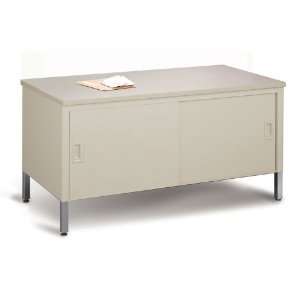  Mail Room Storage Table with Doors 60W Pebble Gray/Ice 