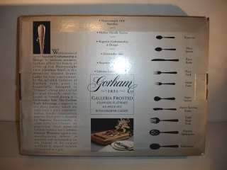  Frosted 65 Piece Flatware Service for 12 with Drawer Caddy New  