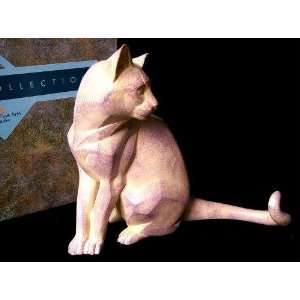 Border Fine Arts Stone Carved Look Cat 