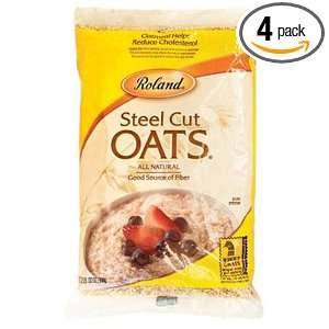 Roland Steel Cut Oats, 32 Ounce (Pack of 4)  Grocery 