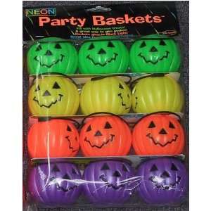  Multi Color Pumpkin Shaped Candy Baskets Toys & Games