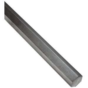 Carbon Steel 1018 Hexagonal Bar, 1/4 Flat to Flat, 72 Length  