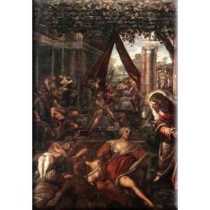 La Probatica Piscina 21x30 Streched Canvas Art by Tintoretto, Jacopo 