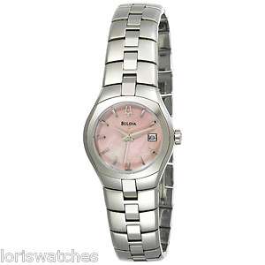   96M101 WOMENS STAINLESS STEEL CALENDAR WATCH WITH MOTHER OF PEARL
