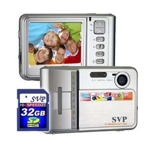  SVP NEW 9MP Silver Digital Camera+ Video Recorder+8X Zoom 