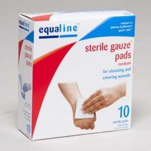 Sterile Gauze Pads Meduim Size 10 Count Case Pack 24