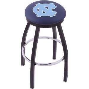 University of North Carolina Steel Stool with Flat Ring Logo Seat and 