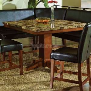 Steve Silver Furniture Plato Counter Height Table w/ Faux Marble Top 