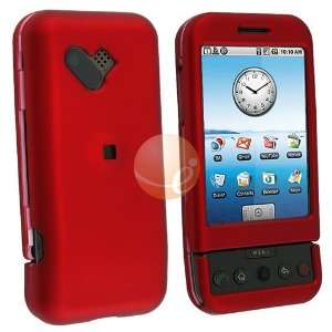   on Rubber Coated Case w/ Belt Clip for HTC G1 Google, Red Electronics