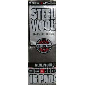 Steel Wool Pads (106102) Pk/16 x 12