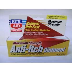  Rite Aid Anti Itch Ointment, Maximum Strength, 1 oz 