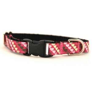  Cascading Hearts Puppy Collar Large 7 12, 3/8 wide Pet 